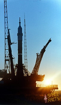 Soyuz T-12 on launch pad