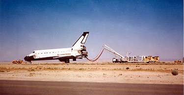 Arbeiten nach der Landung