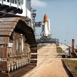 STS-41C rollout