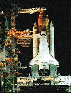STS-51 auf der Startrampe