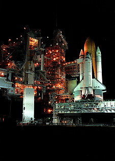 STS-93 on launch pad