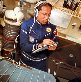 an Bord von Sojus 22