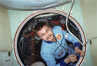Berezovoy onboard Salyut 7