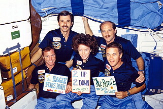 traditionelles Bordfoto STS-51A