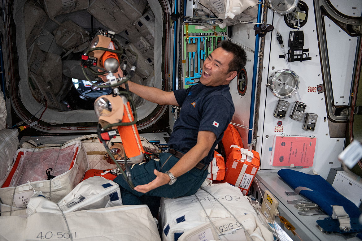 Akihiko Hoshide an Bord der ISS