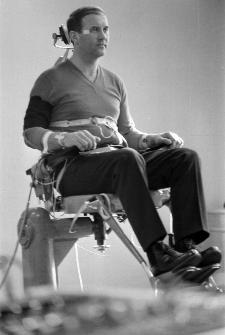 Georgi Dobrovolsky in training