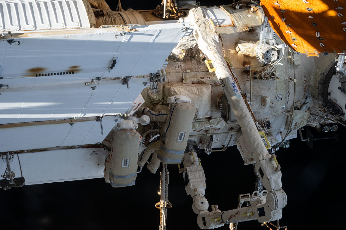 EVA Oleg Kononenko und Nikolai Tschub am 25. April 2024