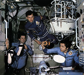 Leben an Bord von Saljut 6