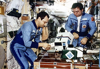 Leben an Bord der Mir