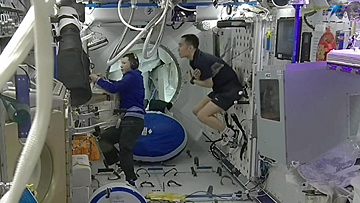 Leben an Bord von Tiangong