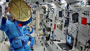 Leben an Bord von Tiangong