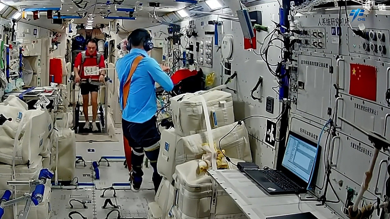 Leben an Bord von Tiangong