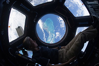 Shannon Walker inside Cupola