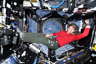 McClain inside Cupola McClain inside Cupola