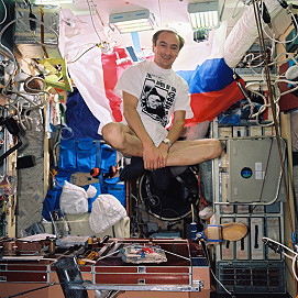 Jean-Pierre Haignere onboard Mir