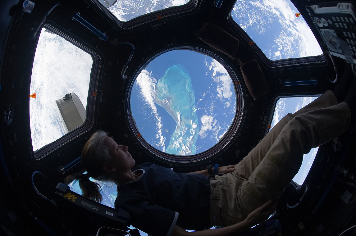 Shannon Walker inside Cupola