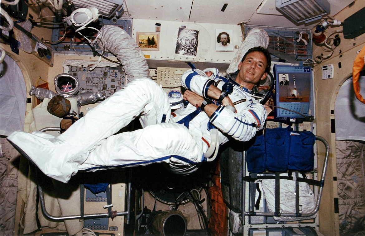 Linenger an Bord der Mir