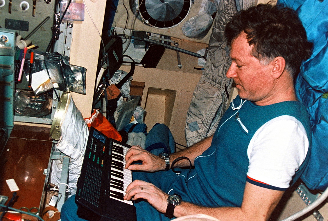 Jean-Loup Chretien an Bord der Mir
