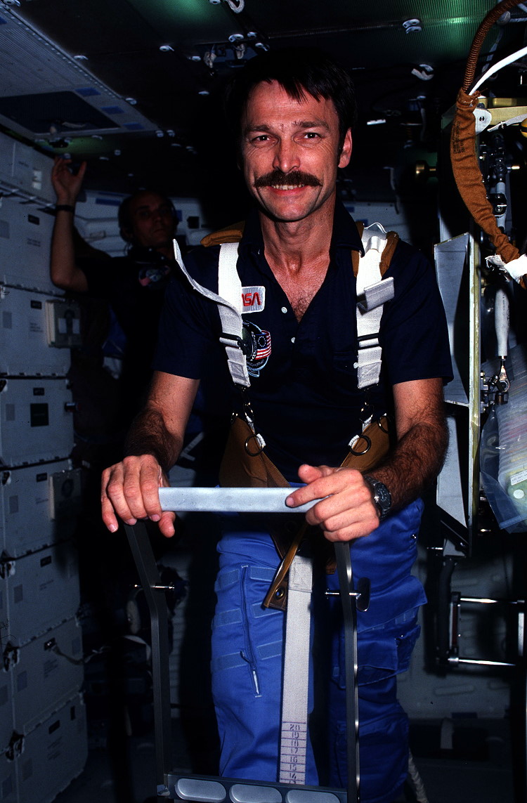 Griggs onboard Shuttle