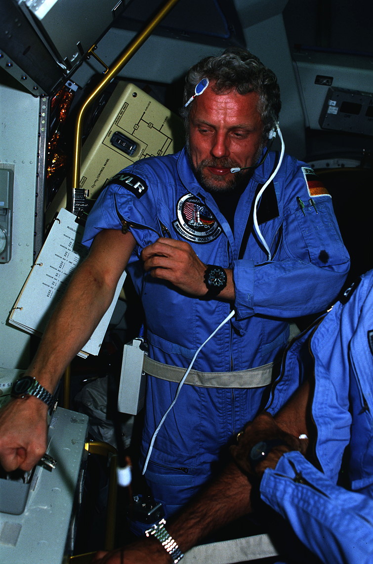 Furrer onboard Shuttle