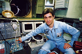 Leopold Eyharts im Training