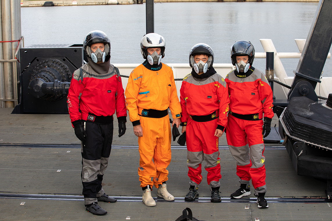 crew in training