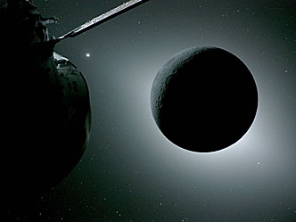Moon seen from Artemis II during flyby