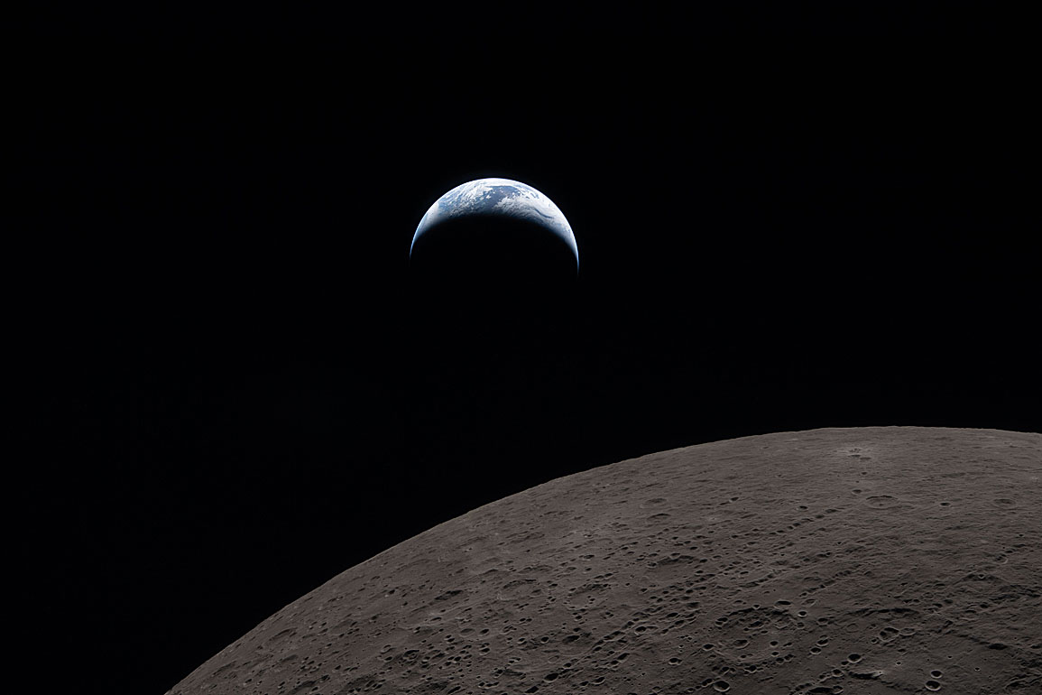 Moon seen from Artemis II during flyby