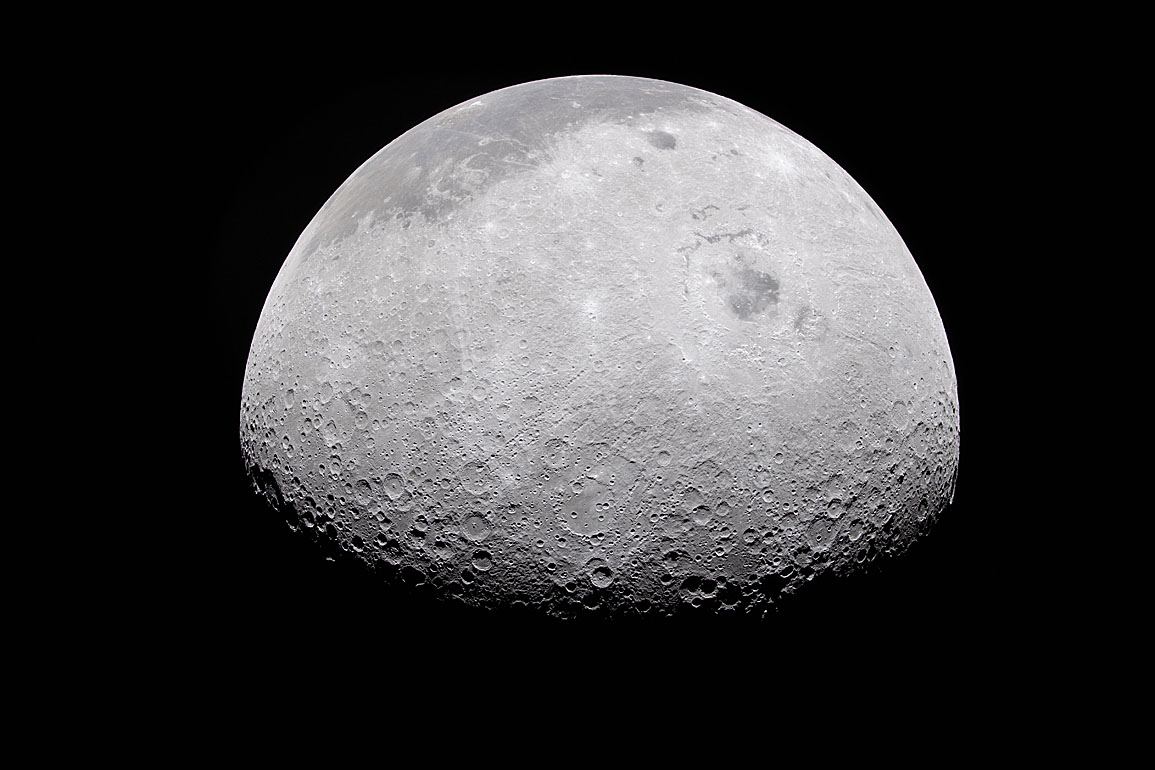 Moon seen from Artemis II during flyby