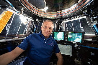 David Saint-Jacques in der Cupola