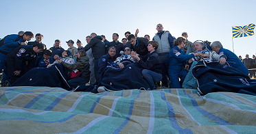 Soyuz MS-07 recovery