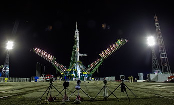 Soyuz TMA-13M on the launch pad