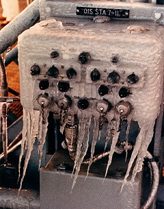 Eis an der Startrampe