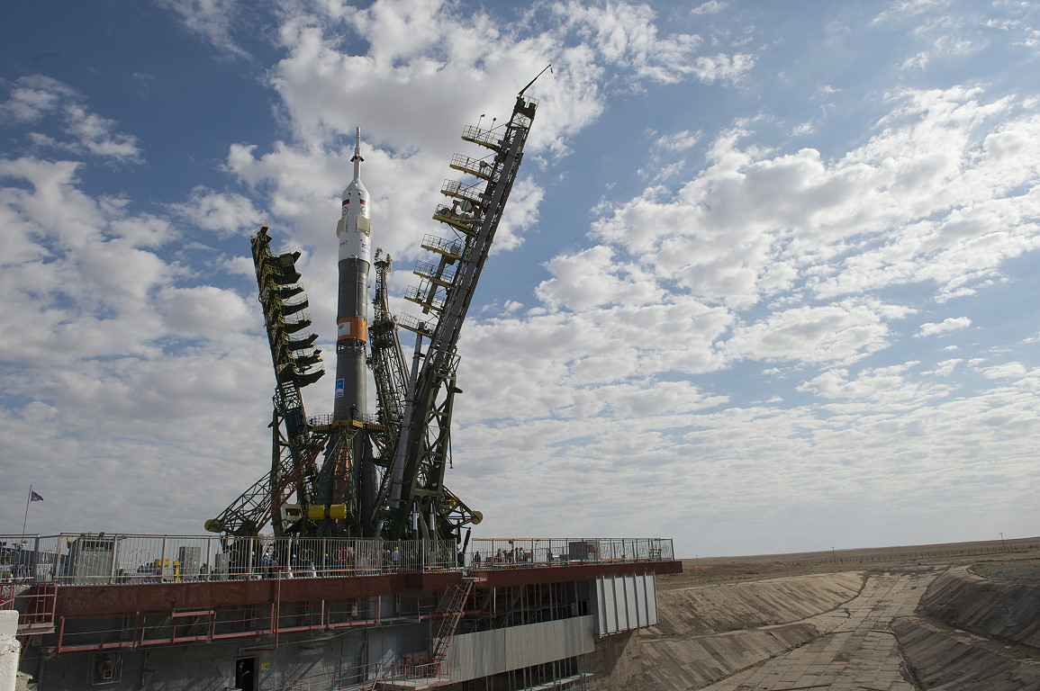Sojus TMA-18M auf der Startrampe