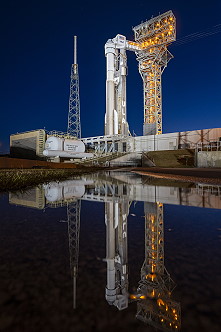 CST-100 Boe-CFT on the launch pad