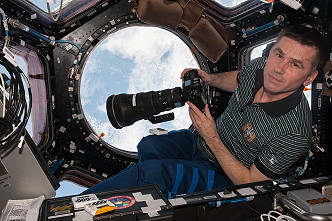 Malenchenko in the Cupola