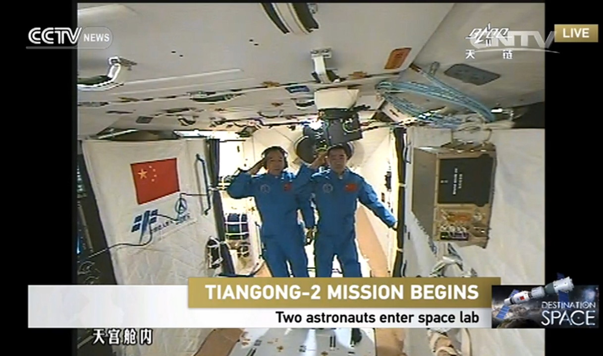 Leben an Bord von Tiangong-2