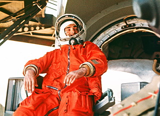 Bykovsky in training